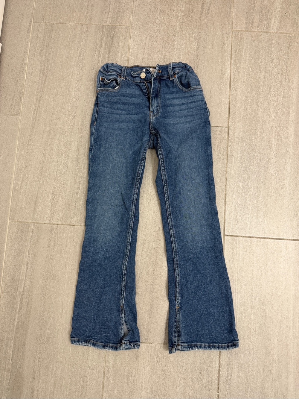 Zara Kids Dark Blue Flared Denim Jeans